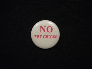 画像1: No fat chicks/white