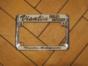 画像1: Harley Davidson/License Frame
