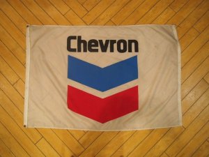 画像1: Chevron Motor OIL/Flag