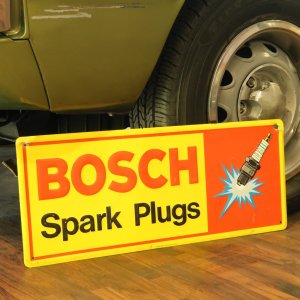 画像1: 70s Bosch sparkplug /sign