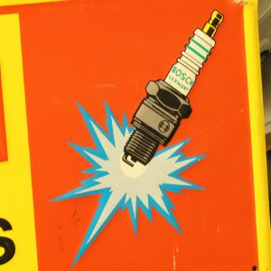 画像4: 70s Bosch sparkplug /sign