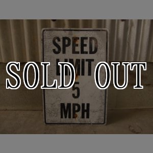 画像: speed limit 5 mph /ロードサイン