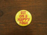 画像: Sit on a Happy Face/yellow/red