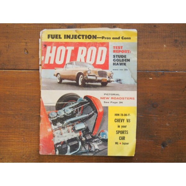 画像1: vintage hotrod magazine/1957年3月 (1)